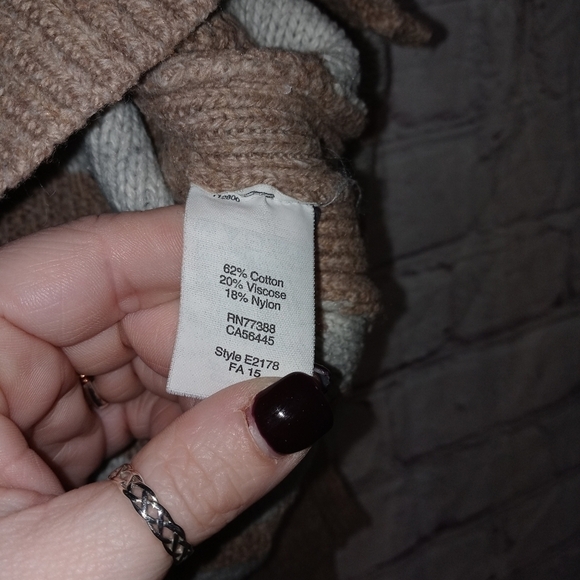 🧡MADEWELL Striped Cozy Knit Hooded Sweater - Picture 3 of 5